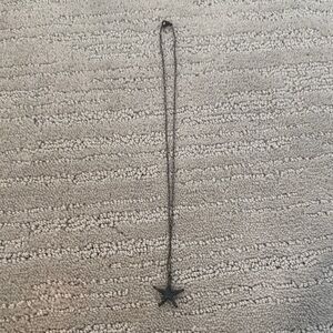 Black Star Pendant Necklace